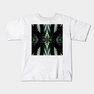 Metallic Shapes and Patterns Kids T-Shirt